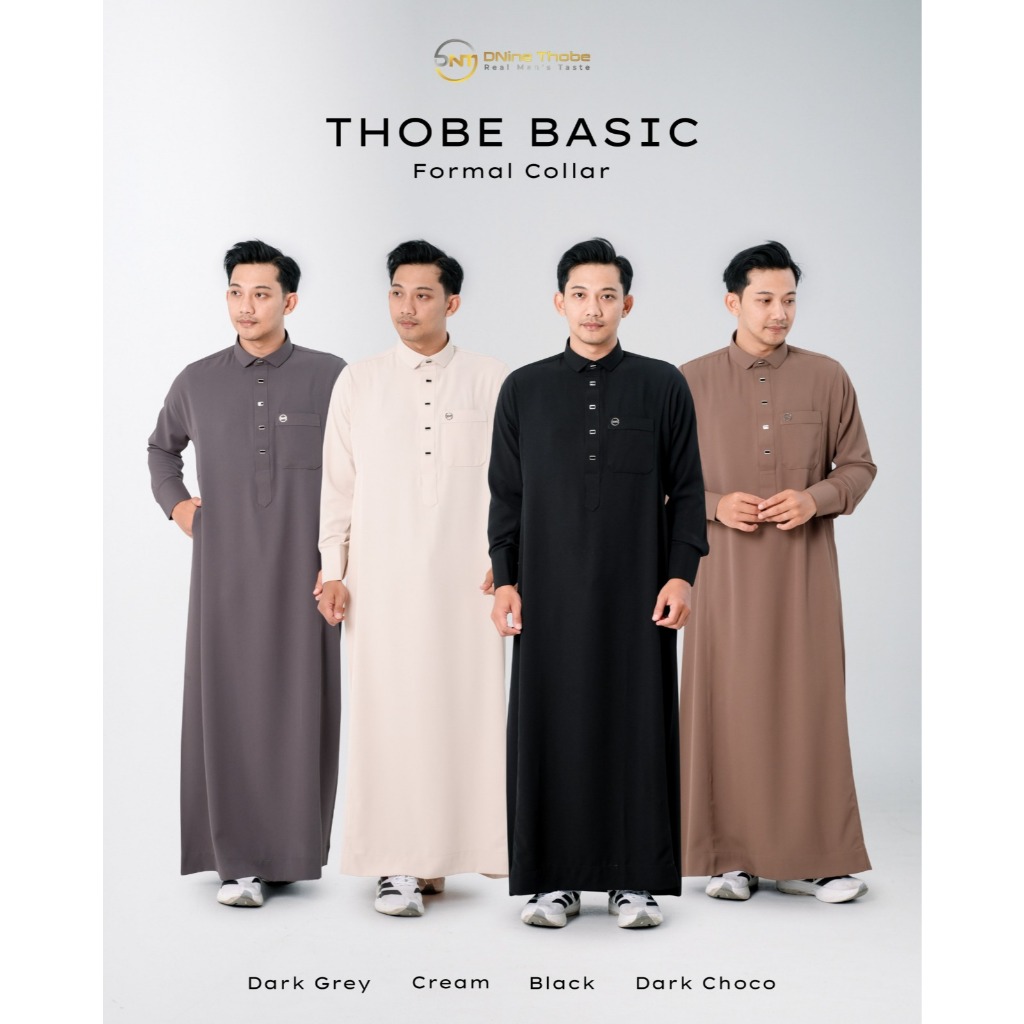DNINE THOBES - Jubah Pria Basic Series Twill Fusion