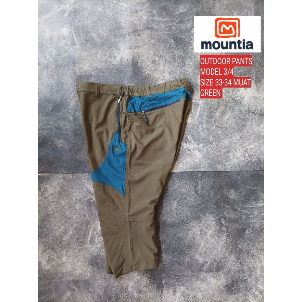 CELANA OUTDOOR MOUNTIA/ CELANA OUTDOOR 3/4 / ( SIZE 33-34 MUAT )