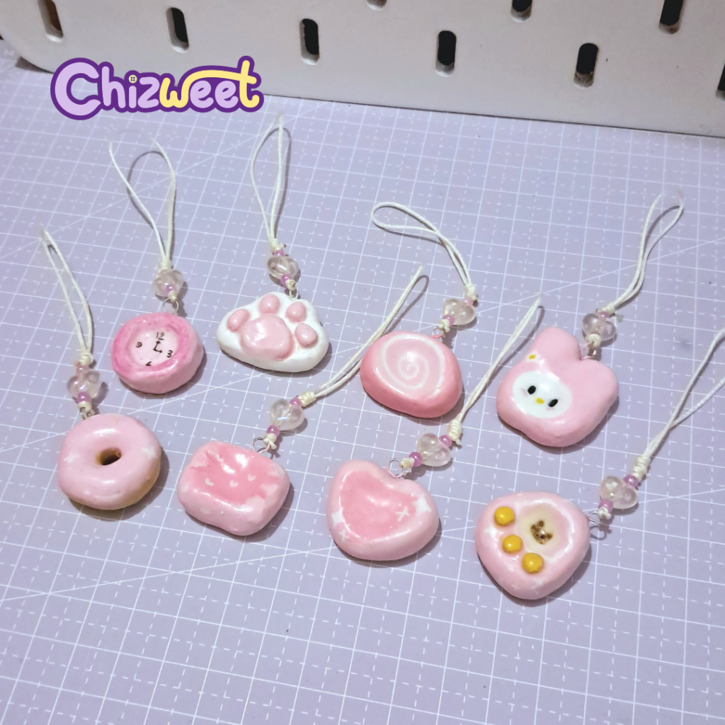 Worry Stone Clay Charm