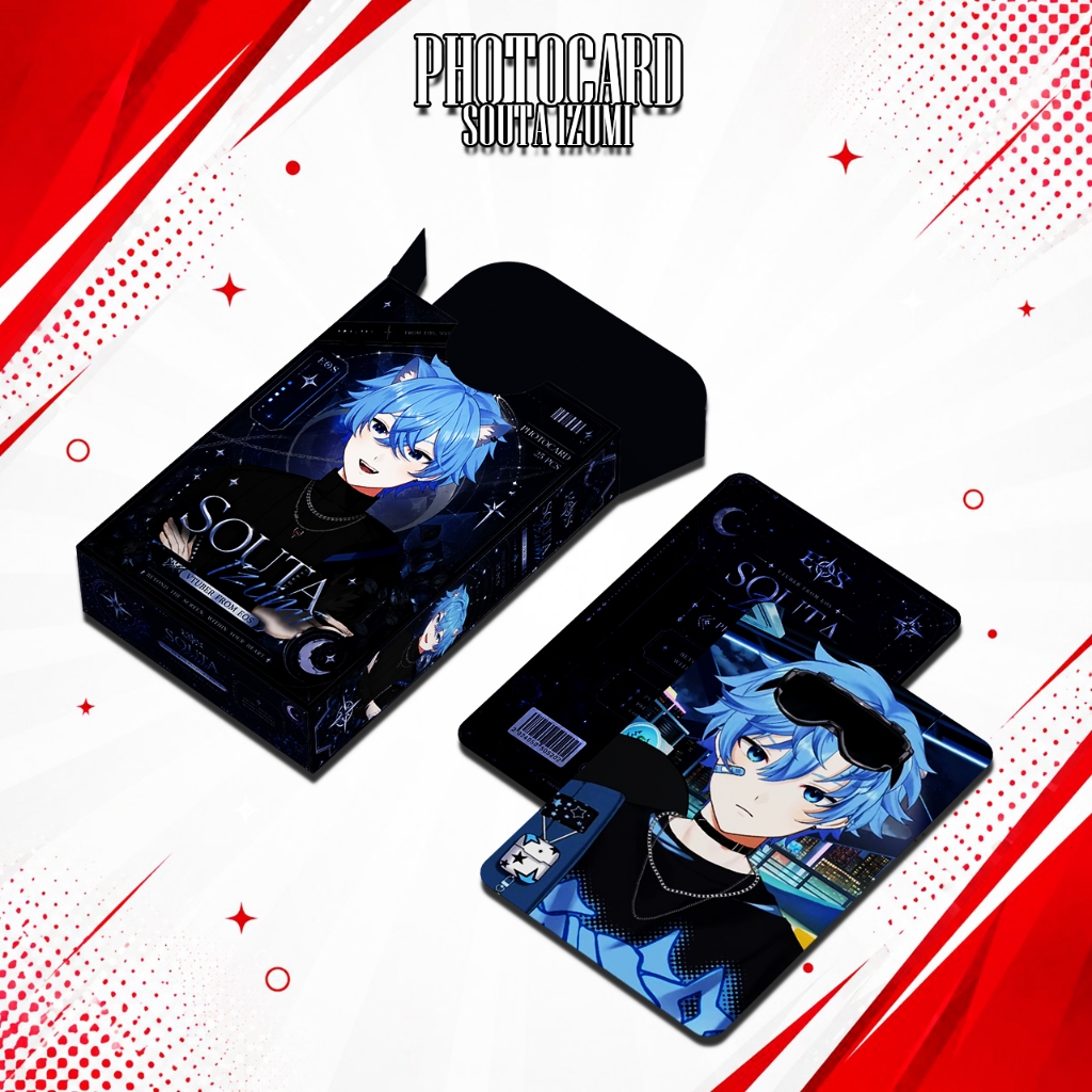 PHOTOCARD SET SOUTA IZUMI VTUBER EOS 310 GSM PREMIUM