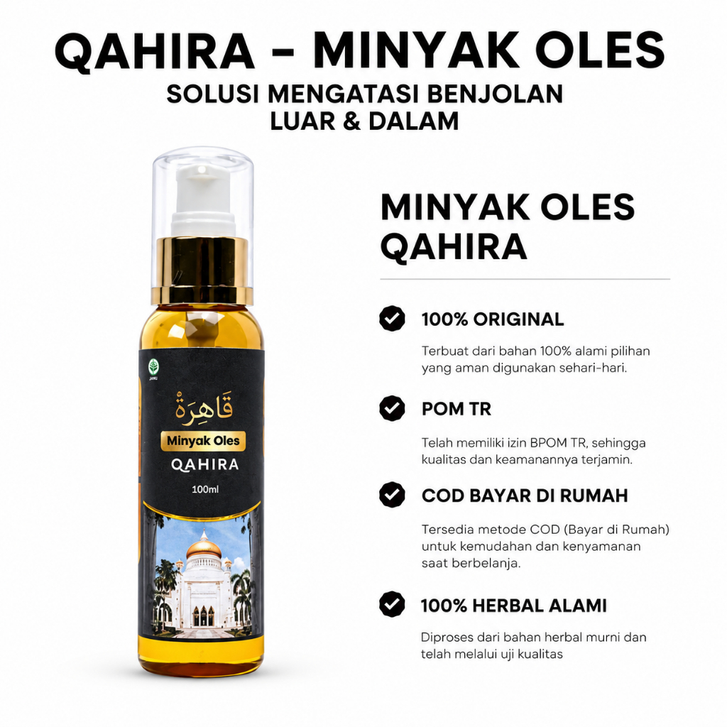 Minyak Qahira Habbatussauda Asli 100% Original Minyak Gosok Qahira Minyak Oles Penyembuh Penyakit Ha