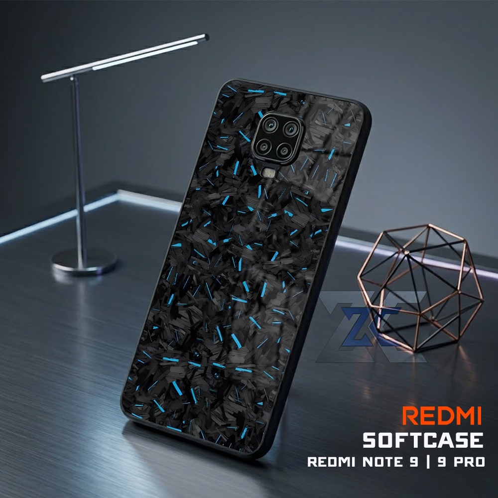 (TB18) Sofcase Lentur Bahan Karet REDMI NOTE 9 | Kesing Keren Lucu Aesthetic | Case Premium Karbon