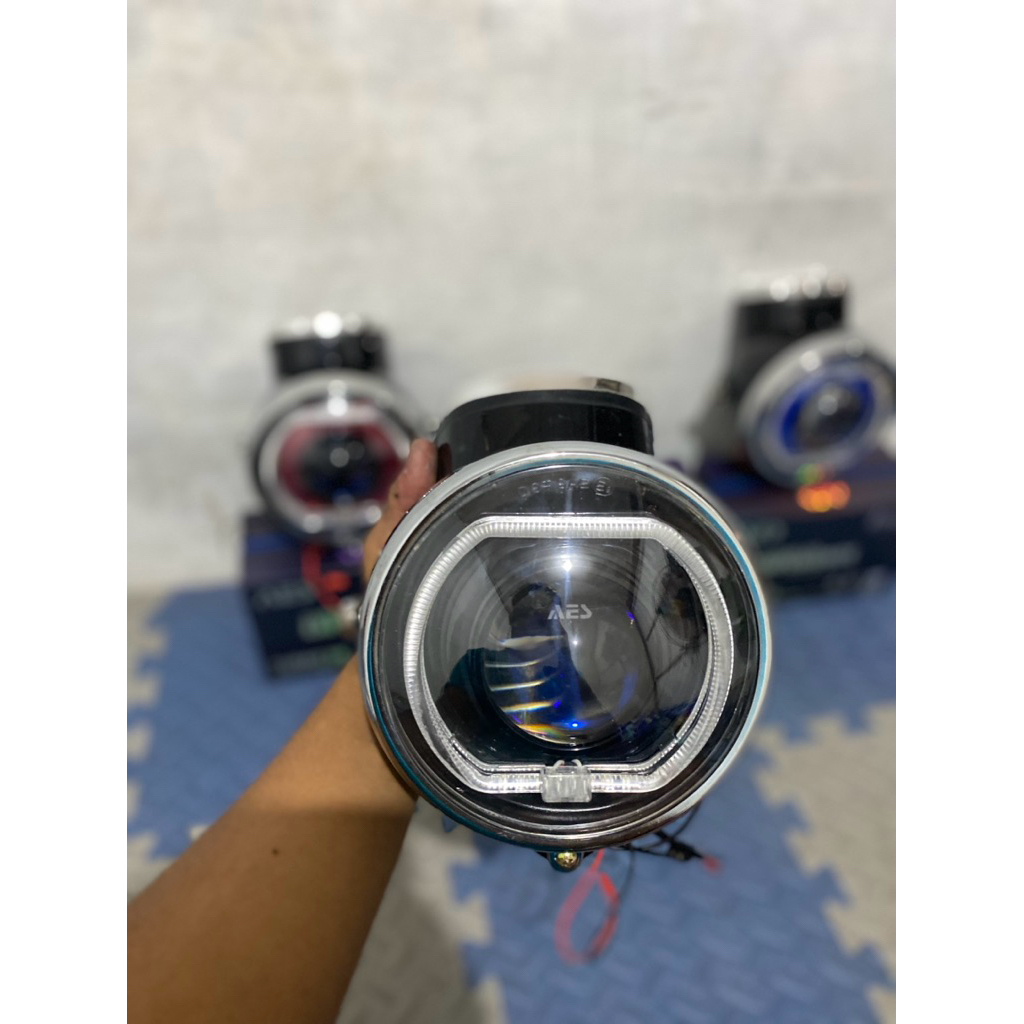 lampu headlamp biled aes experience rgb set batok cd90 import