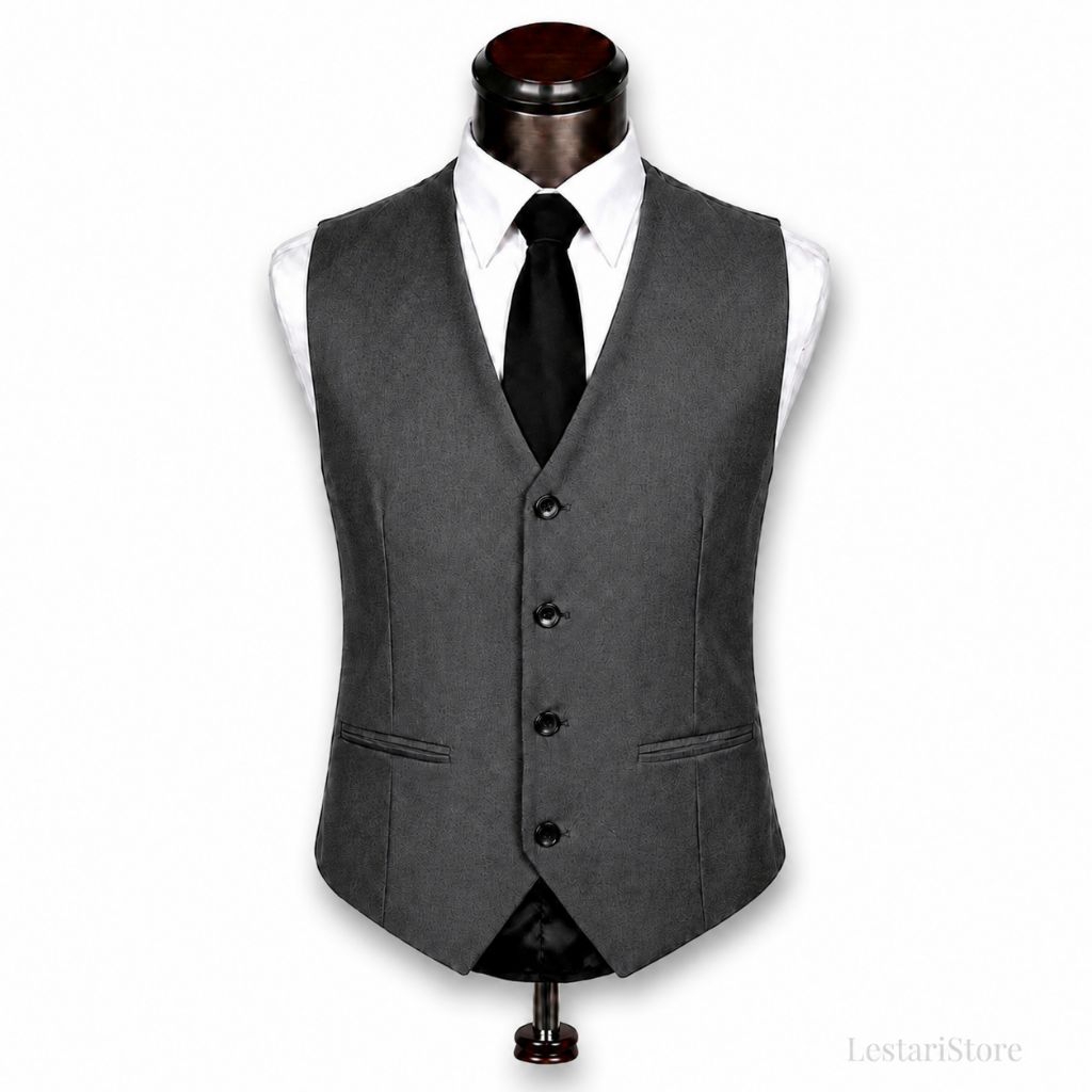 Rompi Jas Formal Pria Wanita Bahan Premium Drill Adem - Vest Kerja Semi Formal