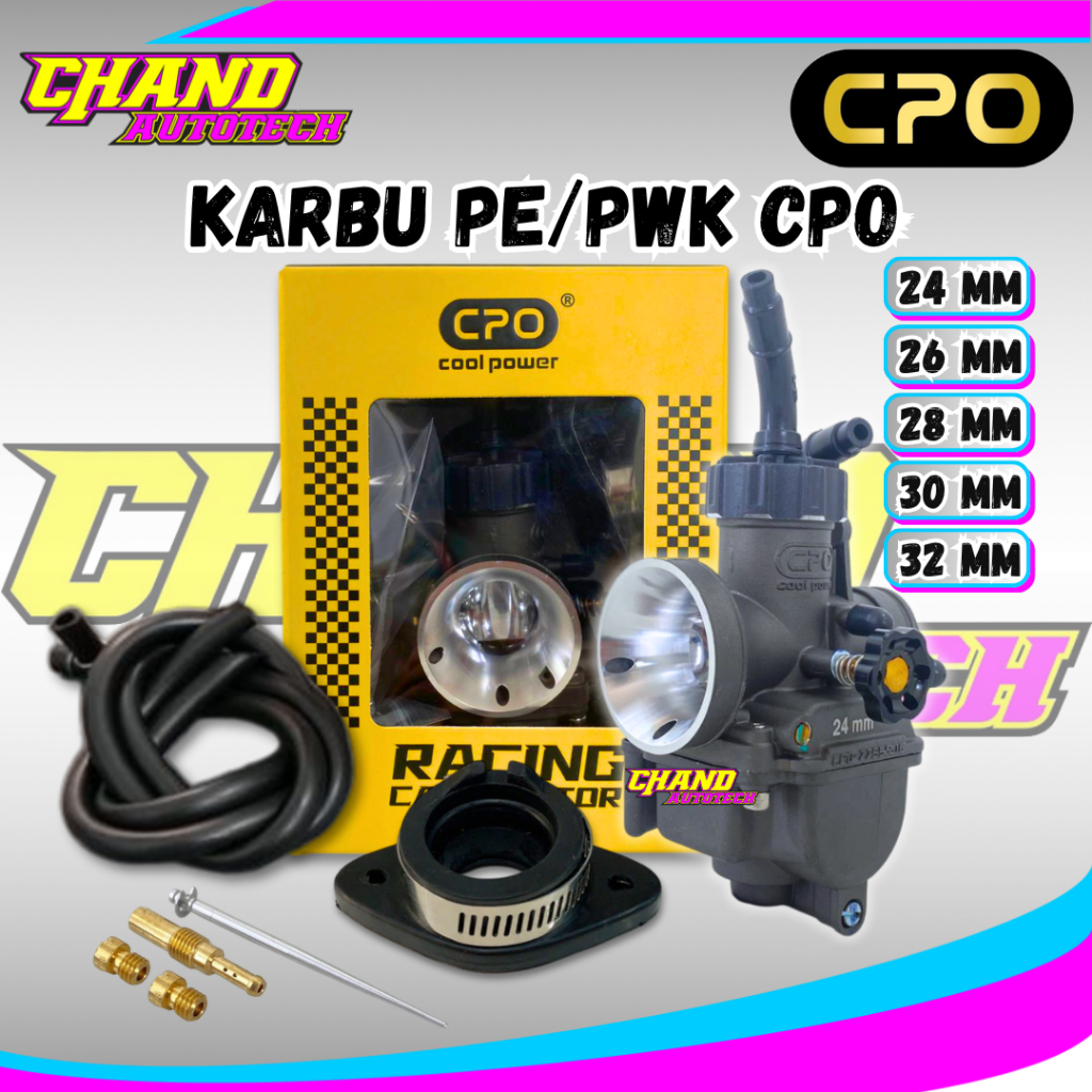 Karburator Karbu PWK PE CPO 24 26 28 30 32 34 Pilot Mainjet CPO PWK 24 26 28 30 32 34 Karburator CPO