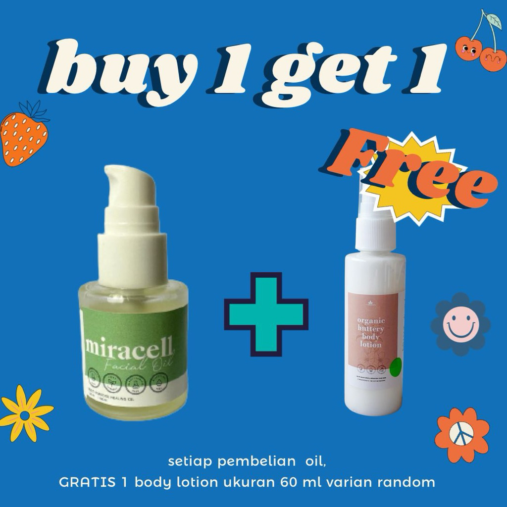 (FREE ORGANIC BODY LOTION ) MIRACLE OIL