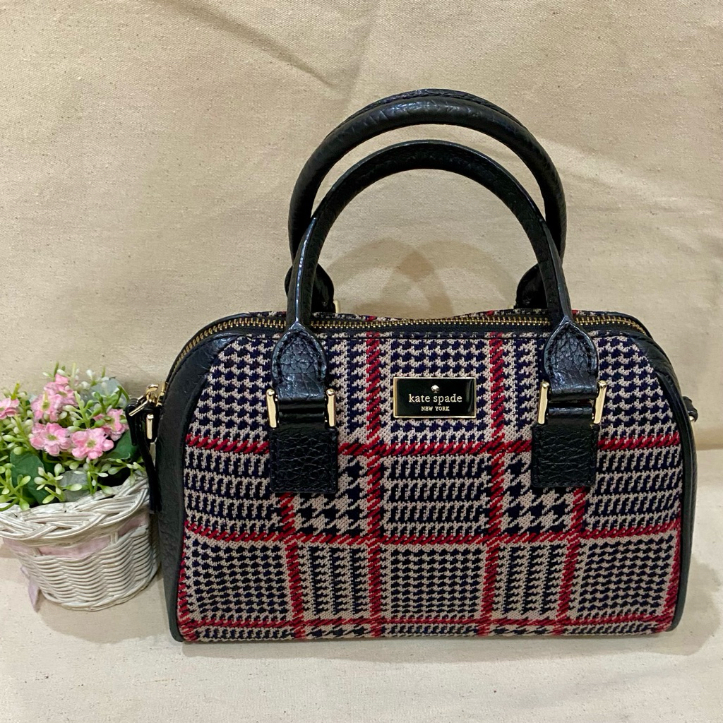 TAS KS NY HUDSON PLAID HANDBAG