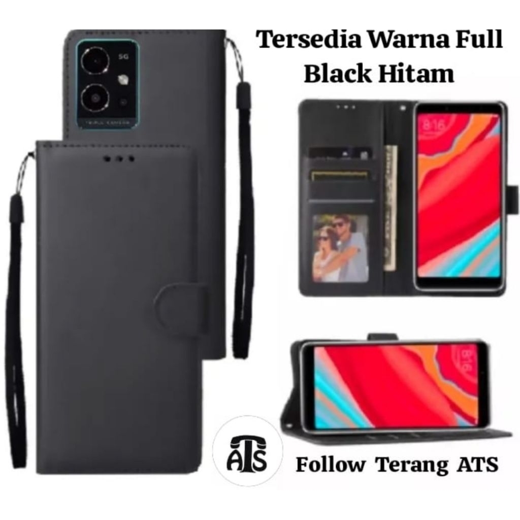 Flip Cover Tipe Handphone Vivo T1 5G Dompet Vivo T1 5G Leather Case Vivo T1 5G Casing Skin Handphone