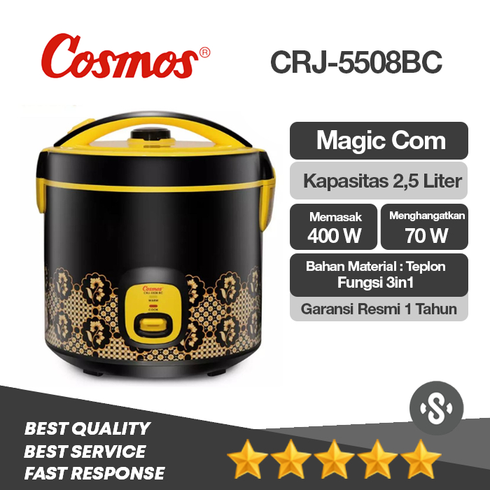 Cosmos Magic Com Rice Cooker 2.5 L CRJ-5508BC CRJ 5508BC CRJ5508 BC