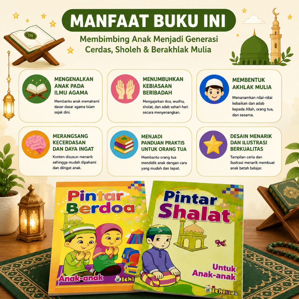Buku Belajar Sholat dan Doa anak TK