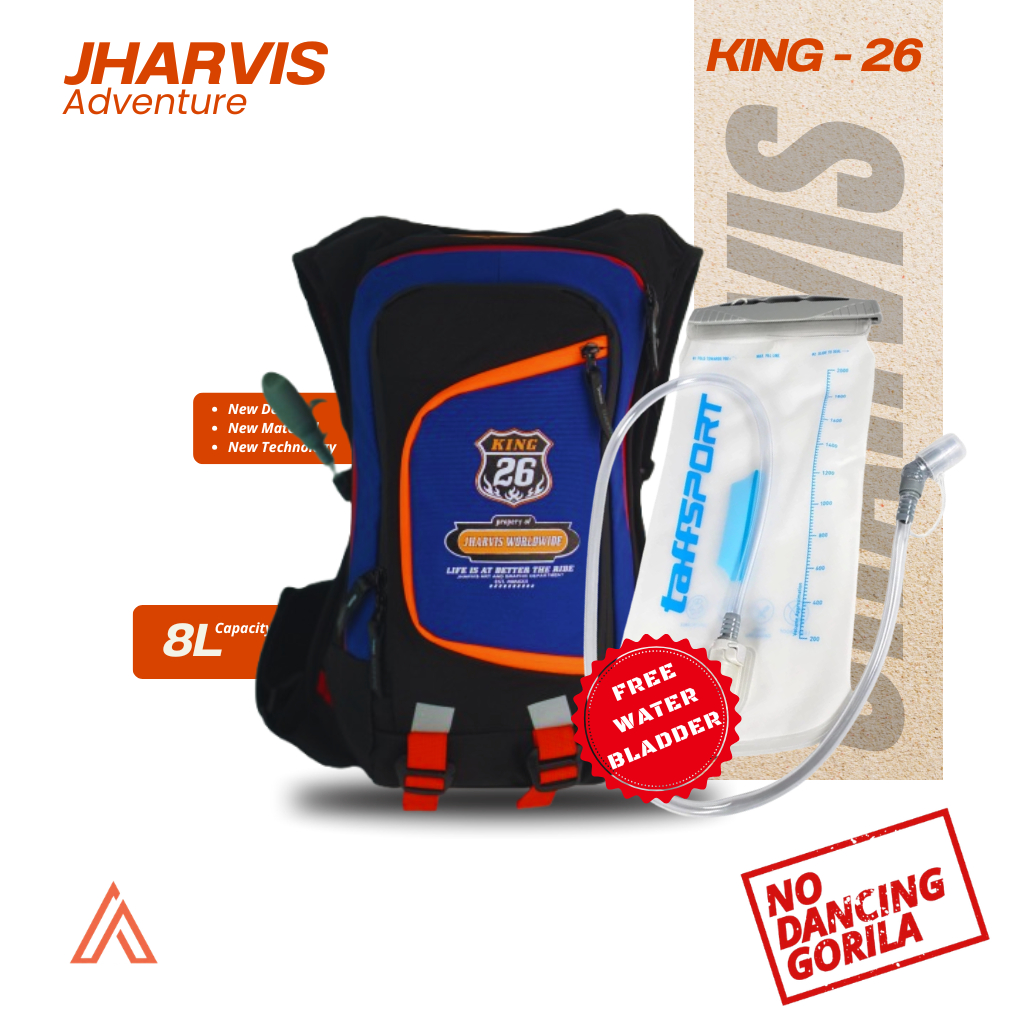 JHARVIS King-26. Tas Ransel  Trail Motor Touring Hydropack Waterproof