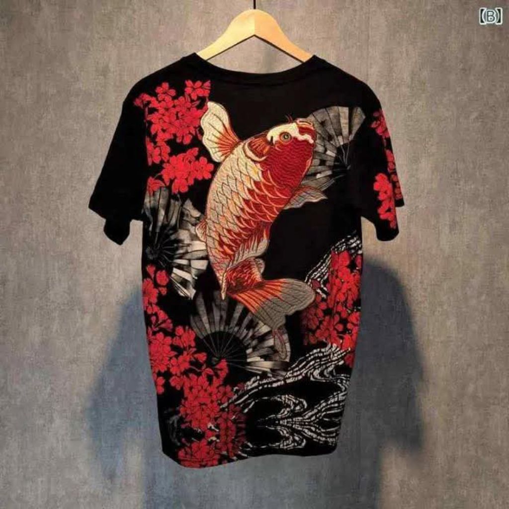 t-shirt sukajan koi