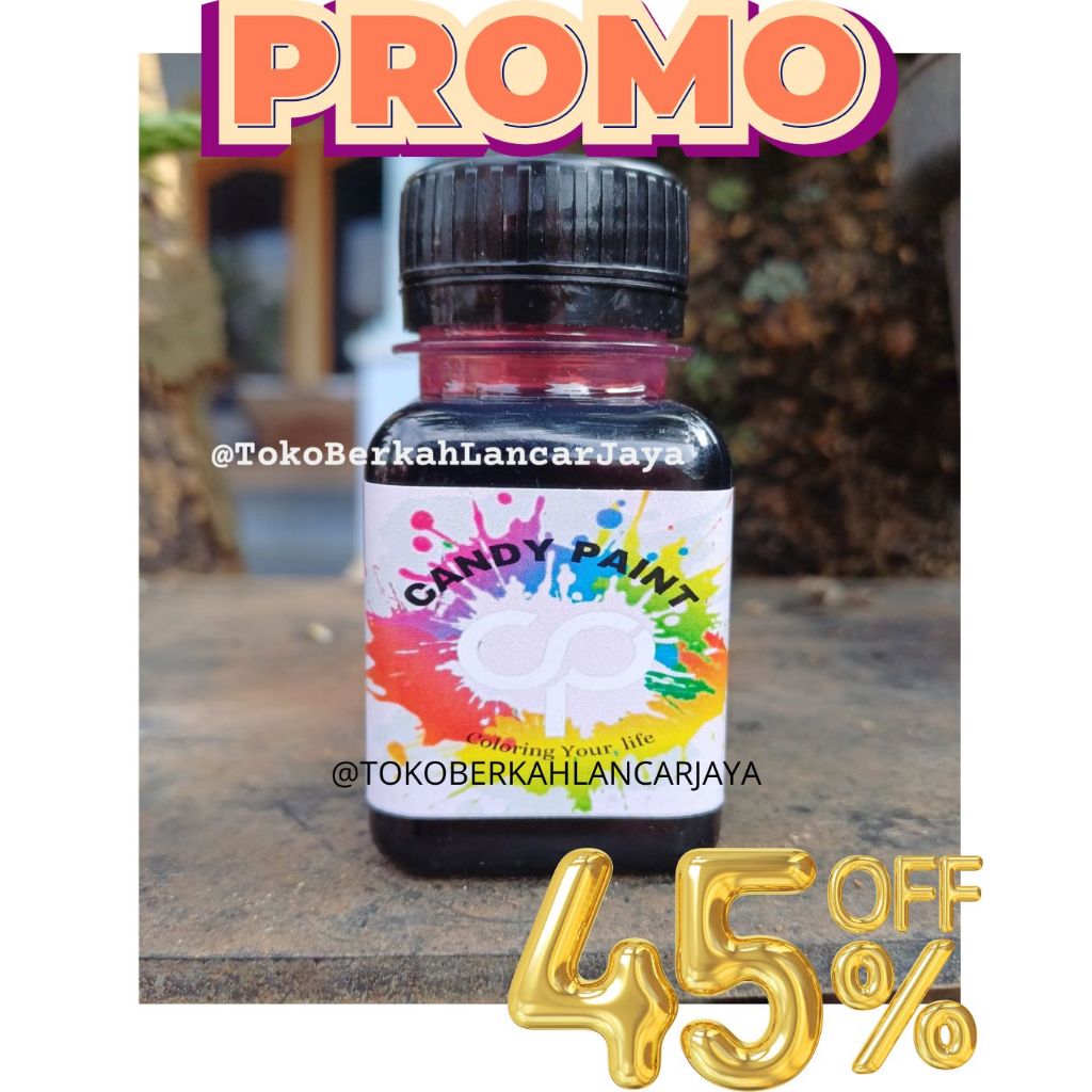 (OLES) 50 ML CAT OLES LOGAM CHROME CANDY PAINT  CAT OLES VELG MOTOR PERMANEN