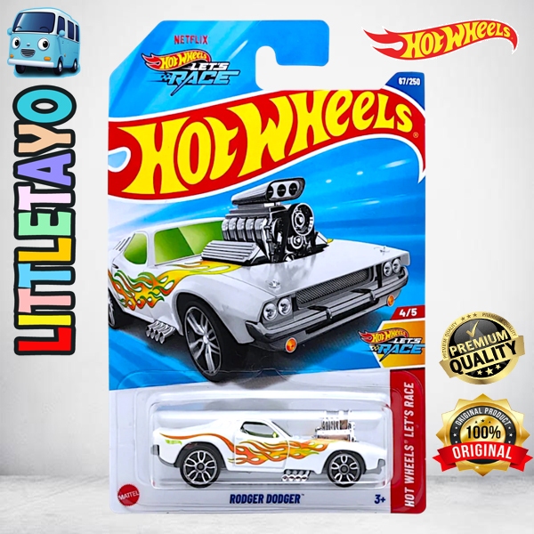 Hot Wheels Rodger Dodger Putih