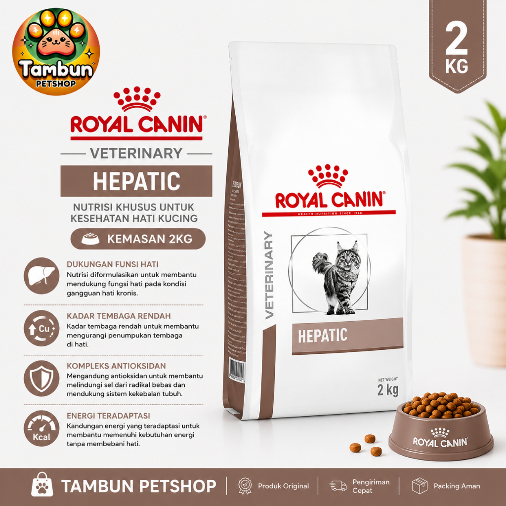 ROYAL CANIN HEPATIC CAT 2KG - ROYAL CANIN VETERINARY