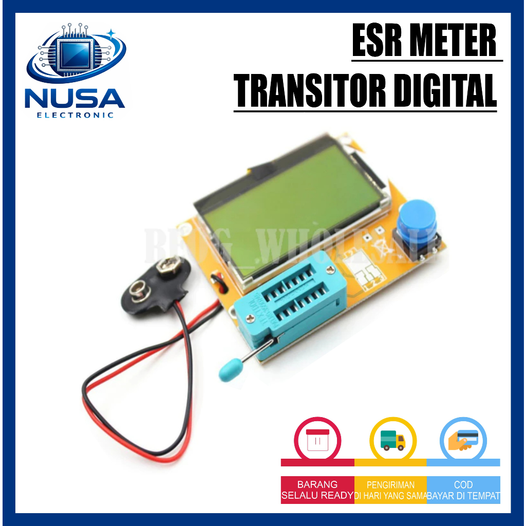 ESR Meter Transistor Tester Digital RCD LCR T4 LED Mosfet Dioda Triode Elco PCB MOS/PNP/NPN Screen