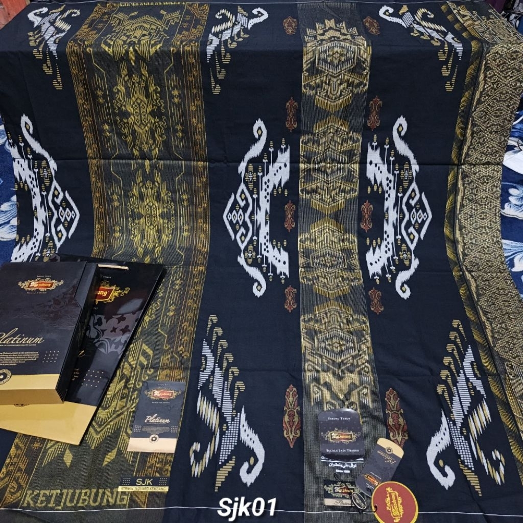 Sarung Ketjubung Platinum Gold ORI