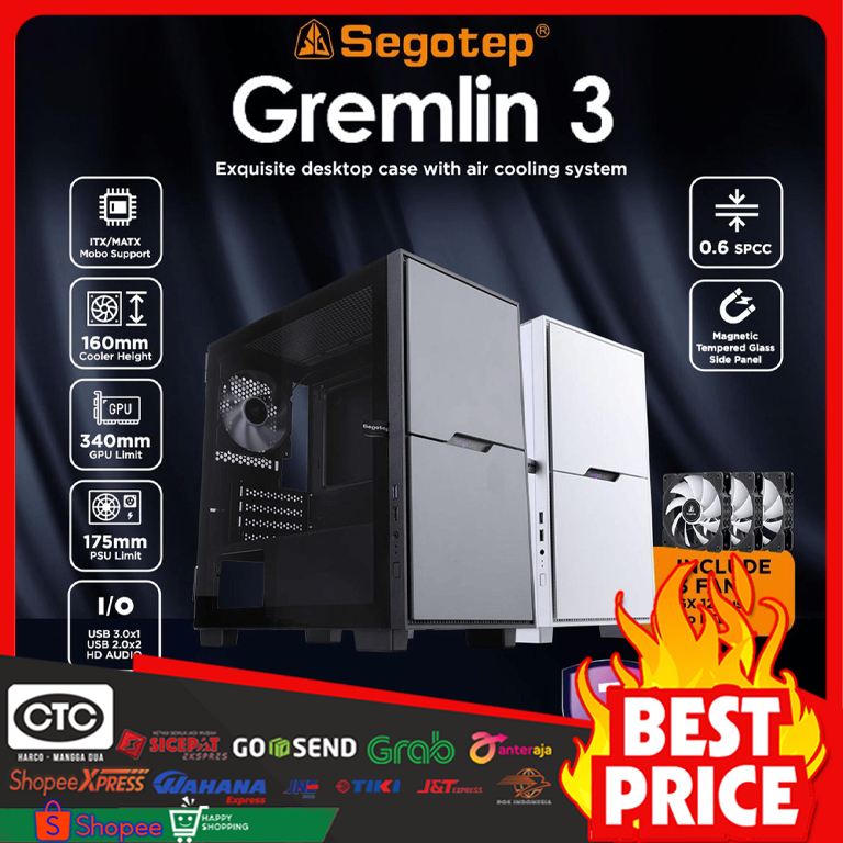 SEGOTEP GREMLIN 3 - CASING PC | M-ATX - PC CASE