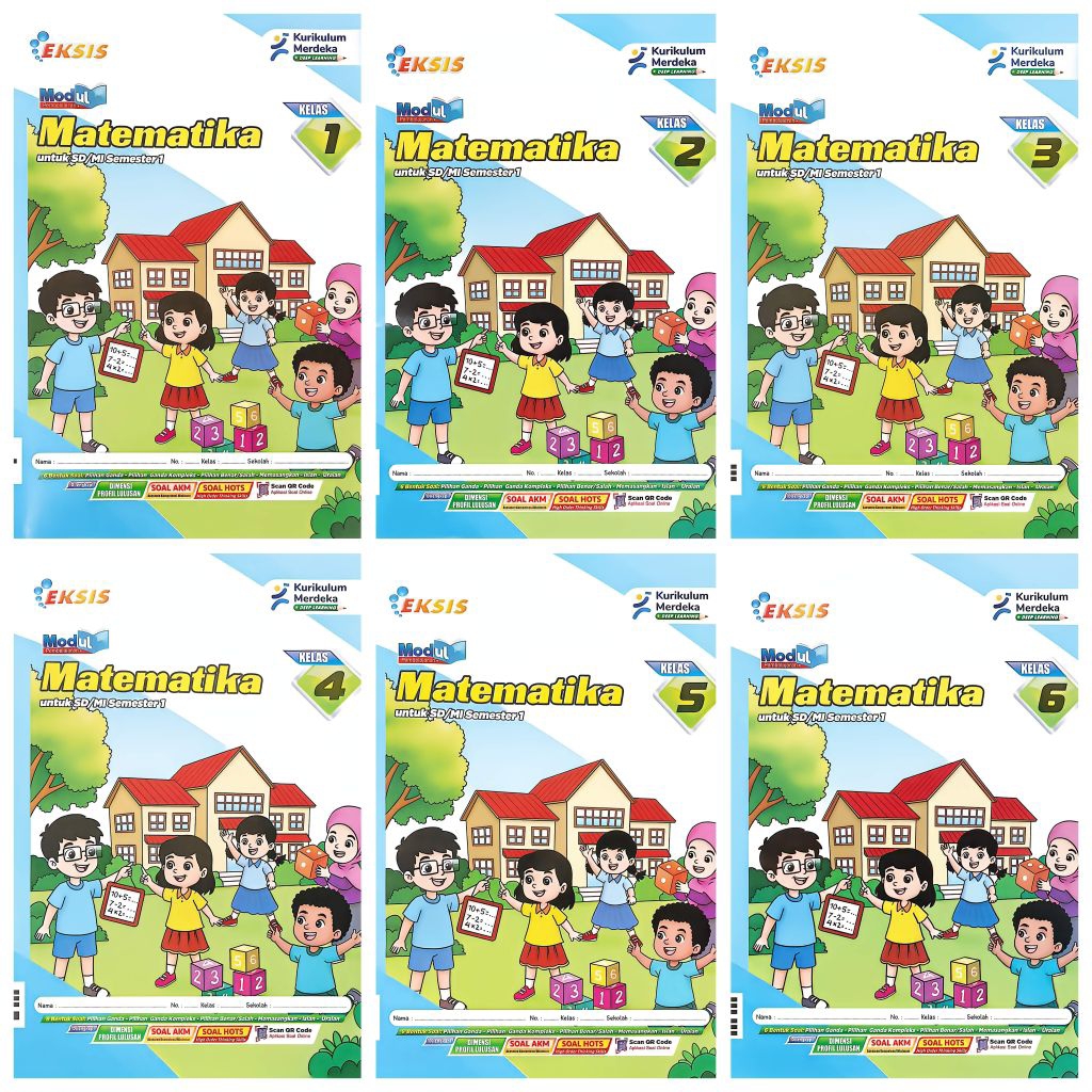 BUKU LKS EKSIS SD MI MATEMATIKA KELAS 1 2 3 4 5 6 SEMESTER 1 GANJIL 2026 / 2027 KURIKULUM MERDEKA | 
