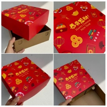 Box Kue Kotak Packaging Hampers Imlek