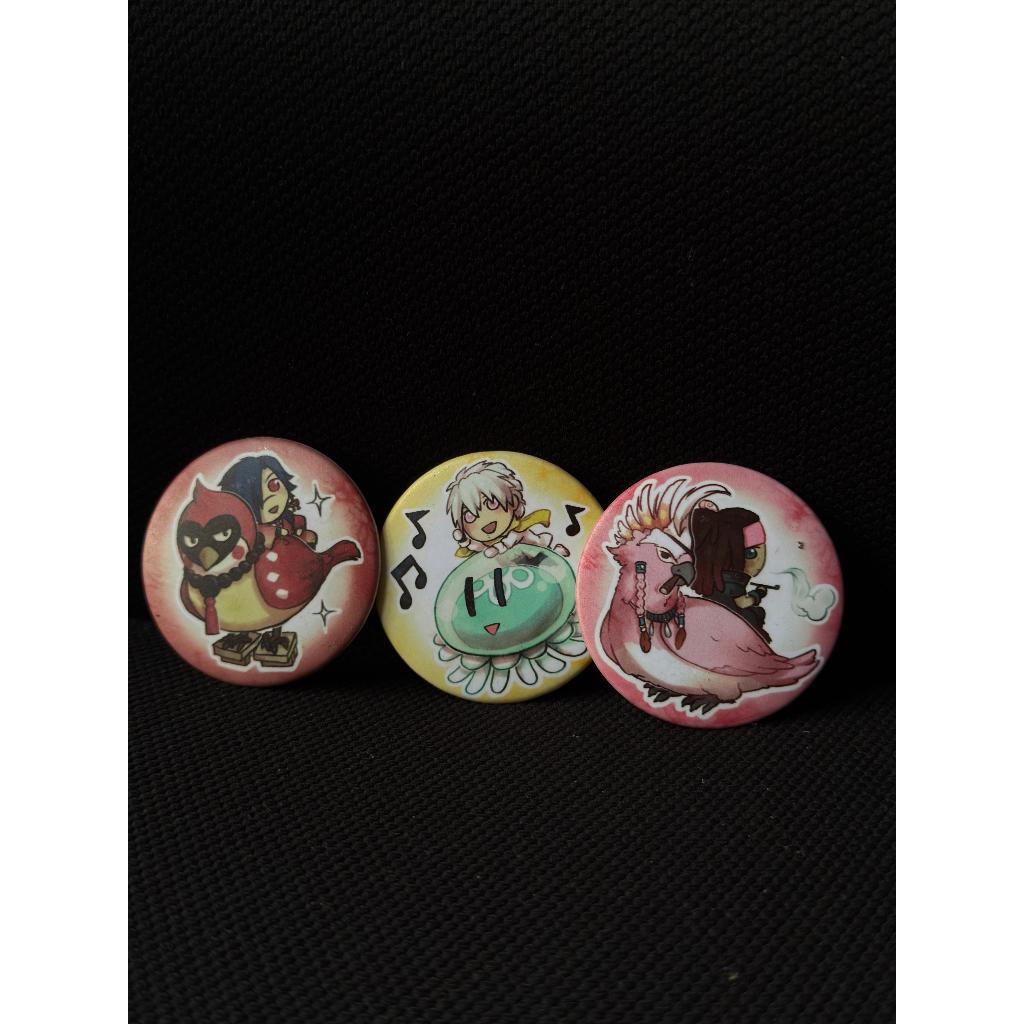 DMMD Dramatical Murder Aoba Seragaki Mink Koujaku Clear Visual Novel Koleksi Badge Pin Anime