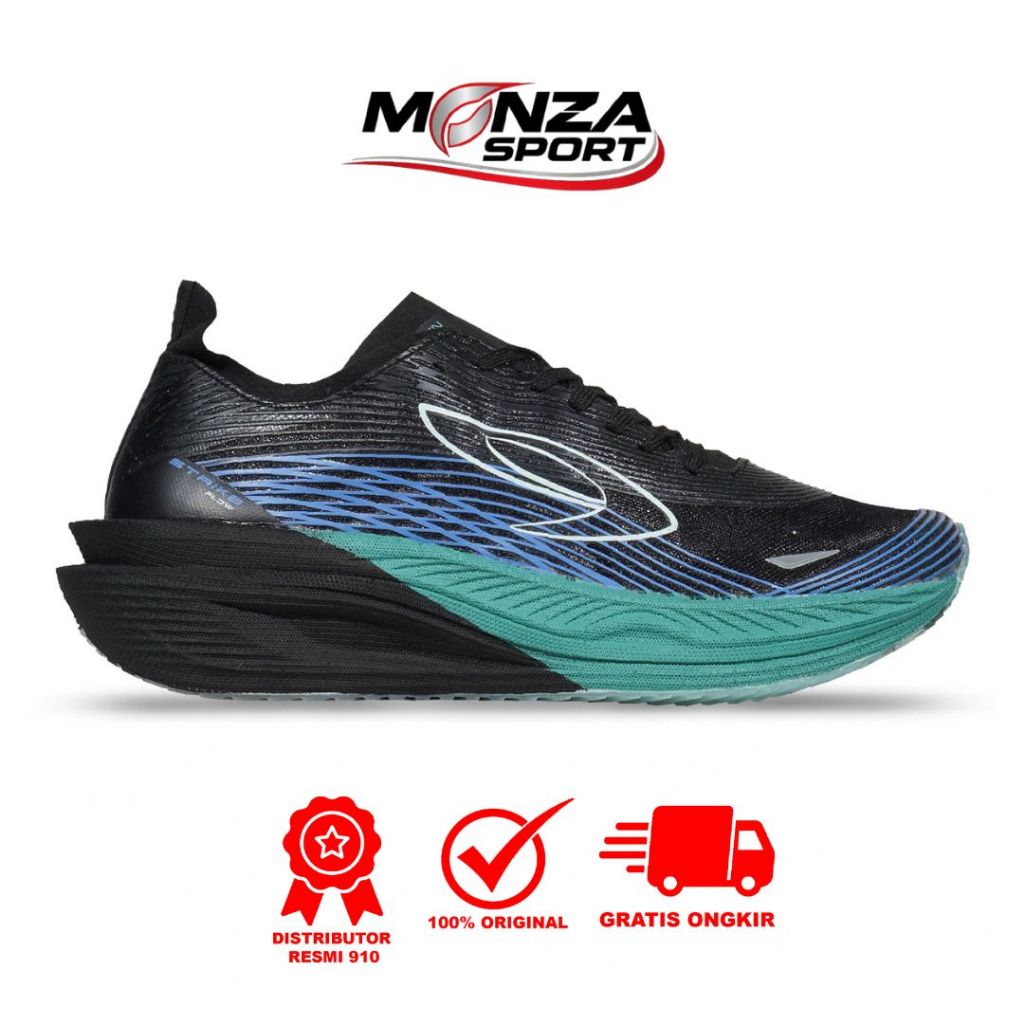 910 Nineten HAZE FLOW - Hitam/Hijau/Biru