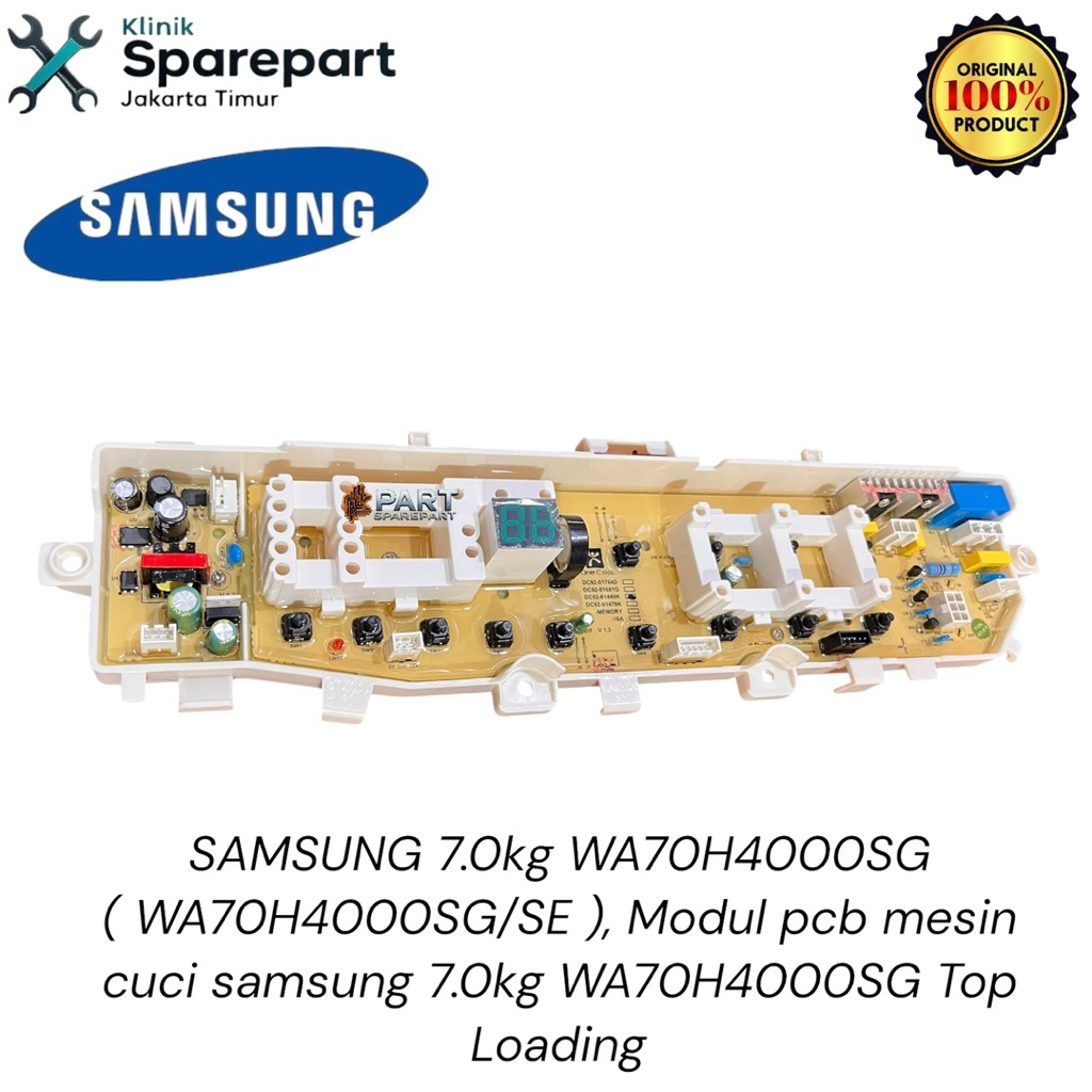 SAMSUNG 7.0kg WA70H4000SG ( WA70H4000SG/SE ), Modul pcb mesin cuci samsung 7.0kg WA70H4000SG Top Loa
