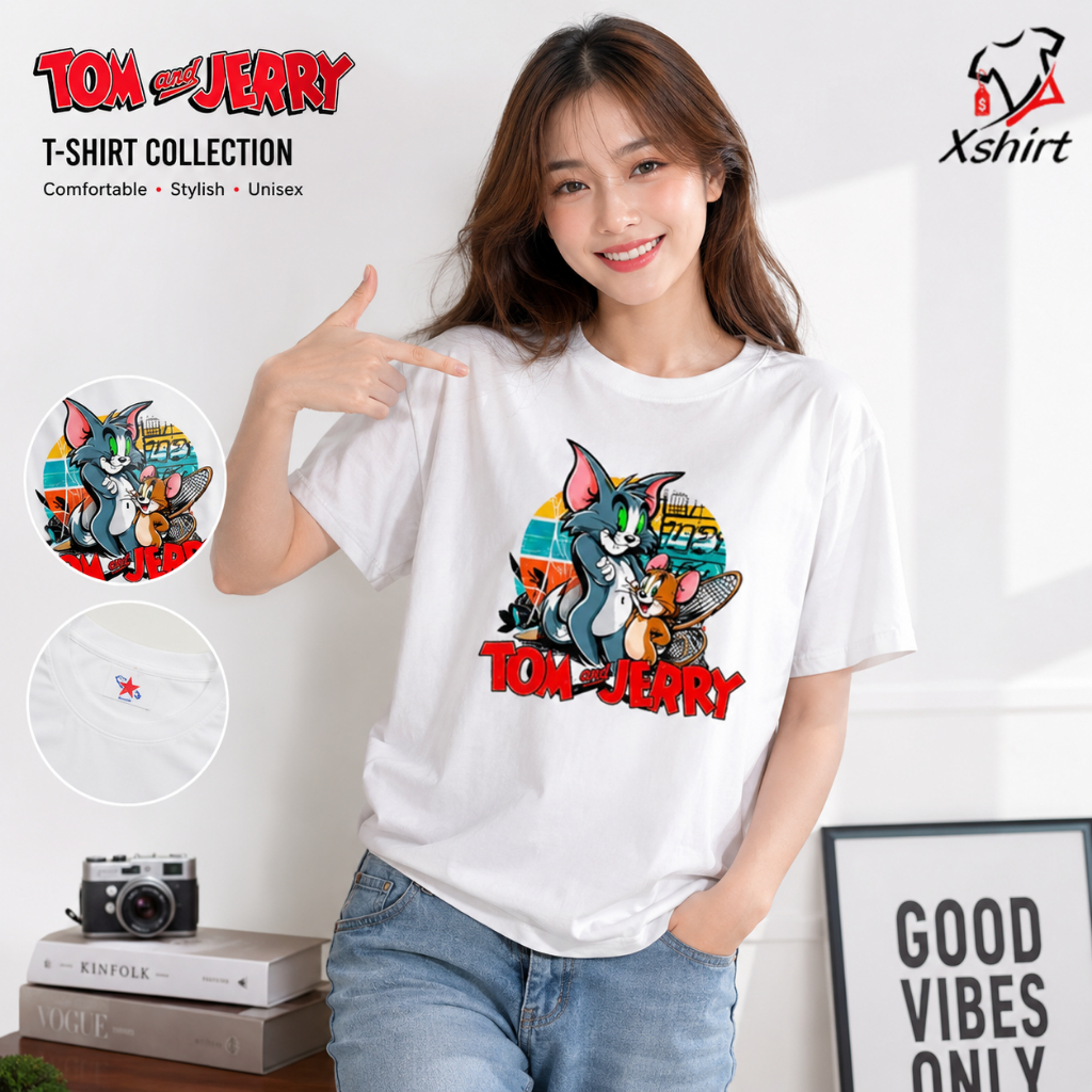 Baju Kaos Tom And Jerry | Tshirt Kartun Anak Tom and Jerry Keren Cotton Combed