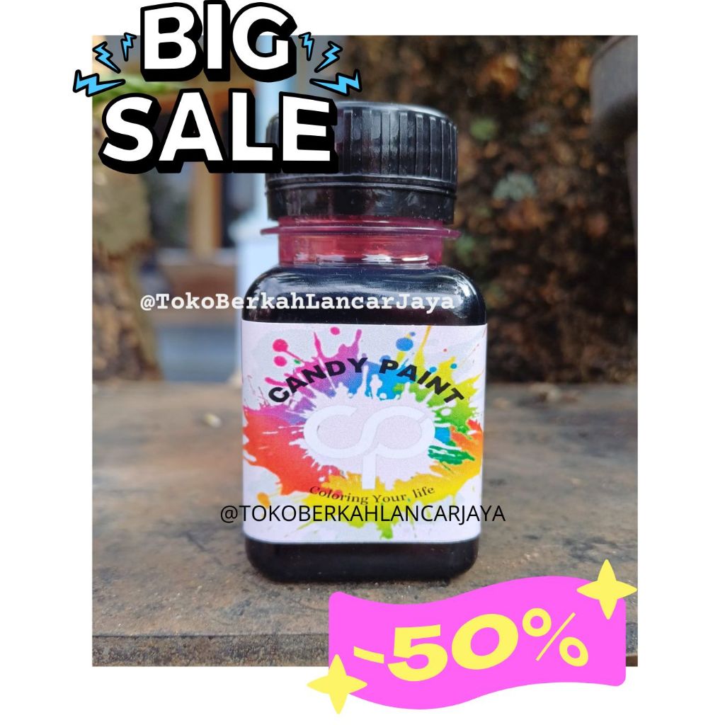 (OLES) 50 ML CANDY PAINT CAT CHROME CAT OLES VELG CHROME PELAPIS LOGAM PEWARNA OLES INSTAN