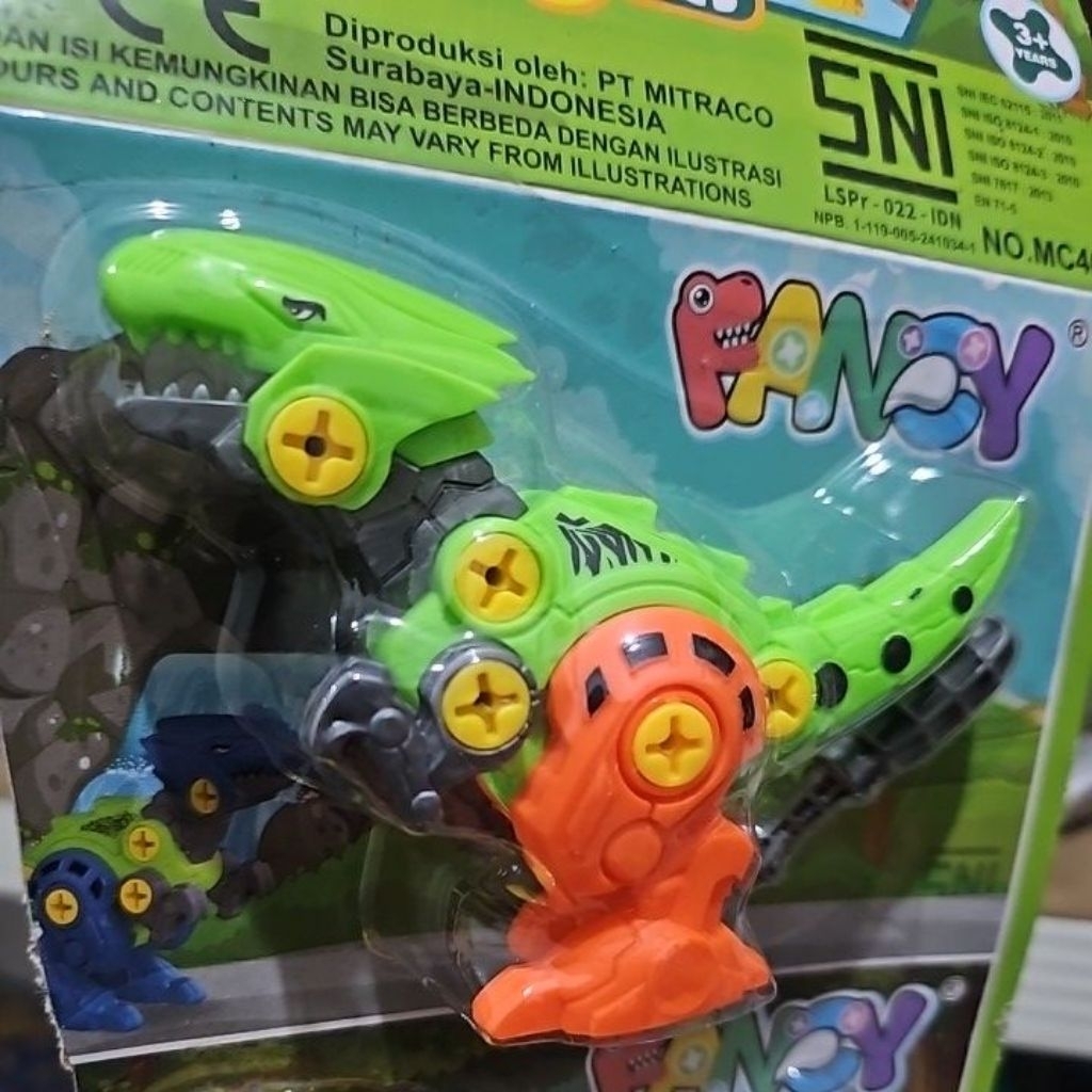 mainan diy dinosaurus rakit obeng besar / mainan dinosaurus fancy / robot dinosaurus / mainan anak m