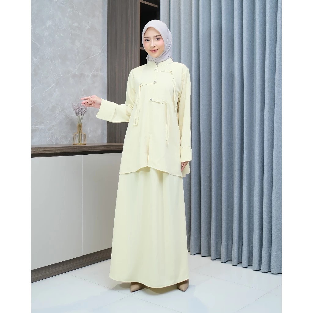 Naura One Set Rok Dira Seri Terbaru Modern Stylish Standar Jumbo Banyak Warna
