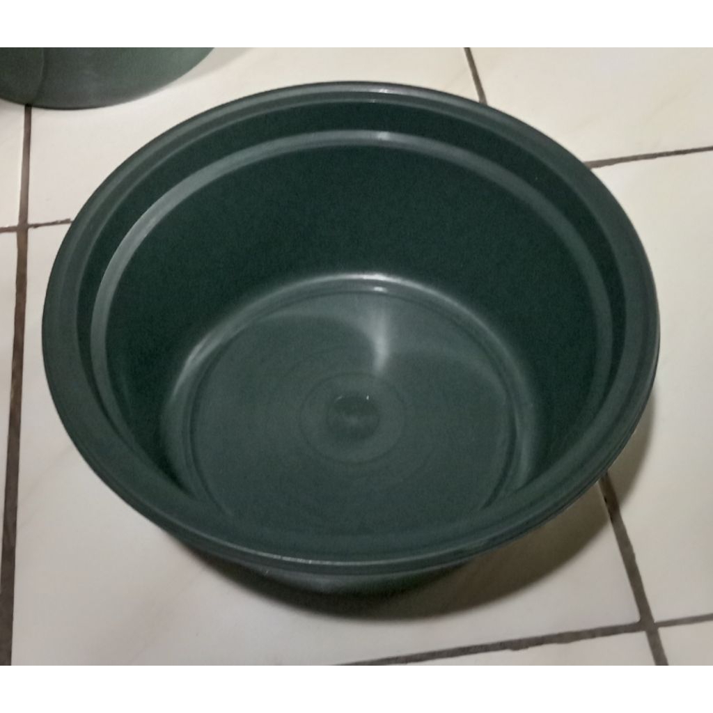 baskom bulat USA-18  abu baskom besar plastik tebal
