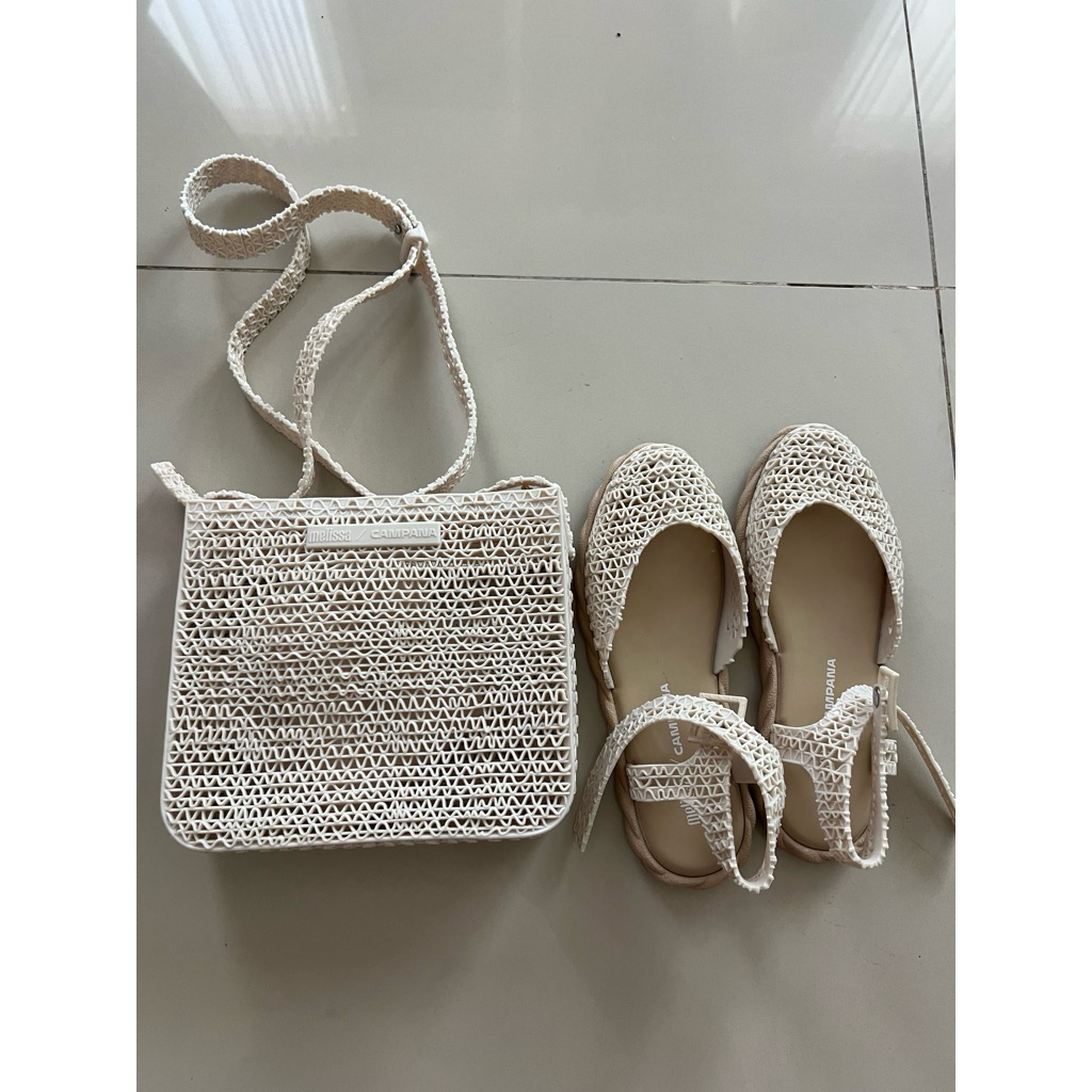 set tas sepatu melissa