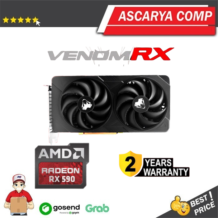 VENOMRX RADEON RX 590 RX590 8GB DDR5 256bit DUAL FAN