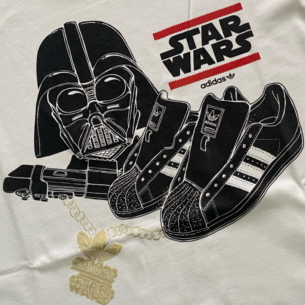 Tshirt kaos Adidas x Star Wars darth vader superstar original medium