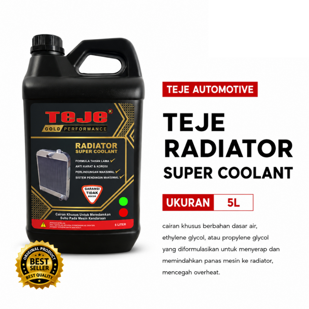 Radiator Coolant 5 Liter | Super Coolant Mobil Warna Merah dan Hijau