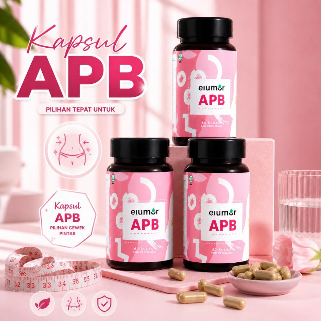 Kapsul APB Elumor Isi 60 Kapsul Asli Original 100% Efektif Menurunkan Berat Badan Dalam Seminggu