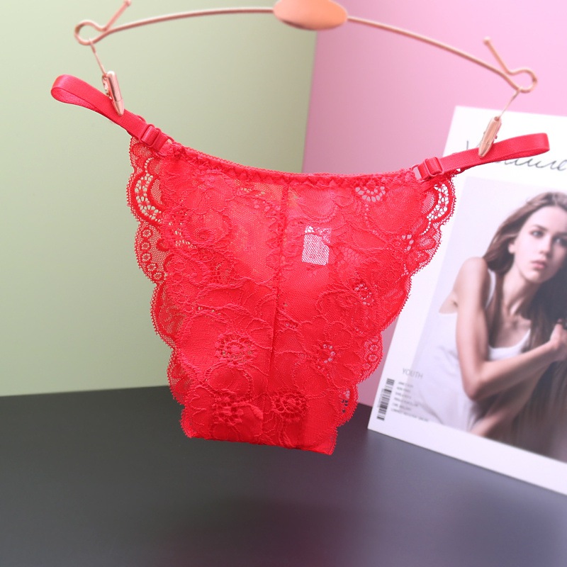 Celana Dalam Wanita Tali Tipi Renda thong Lembut Nyaman cd Wanita C078-
