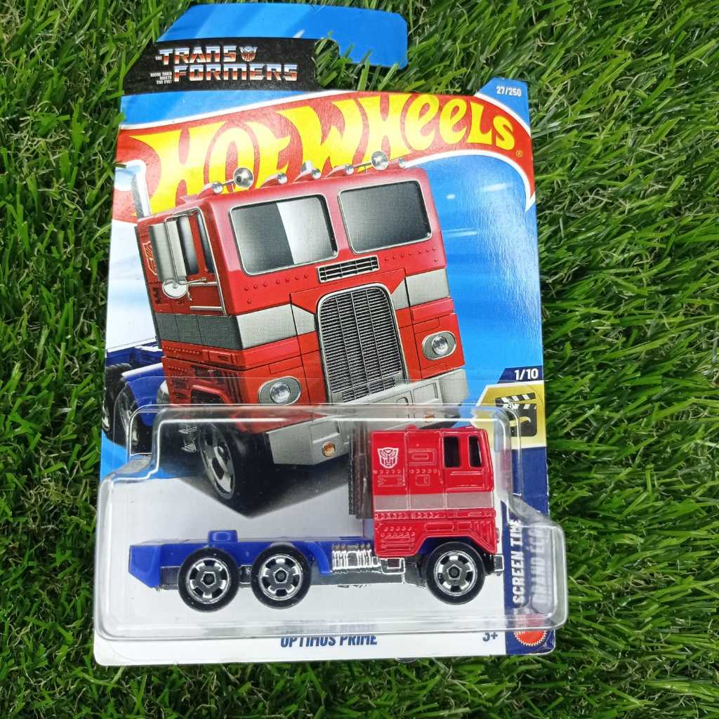 Hot Wheels Transformers Optimus Prime Truck Diecast Mainan Koleksi 1:64