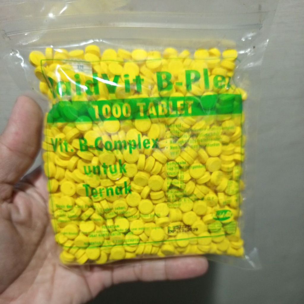 Becomp 1000 Tablet Vitamin B Complex untuk Ternak Sapi, Kambing, dan Unggas