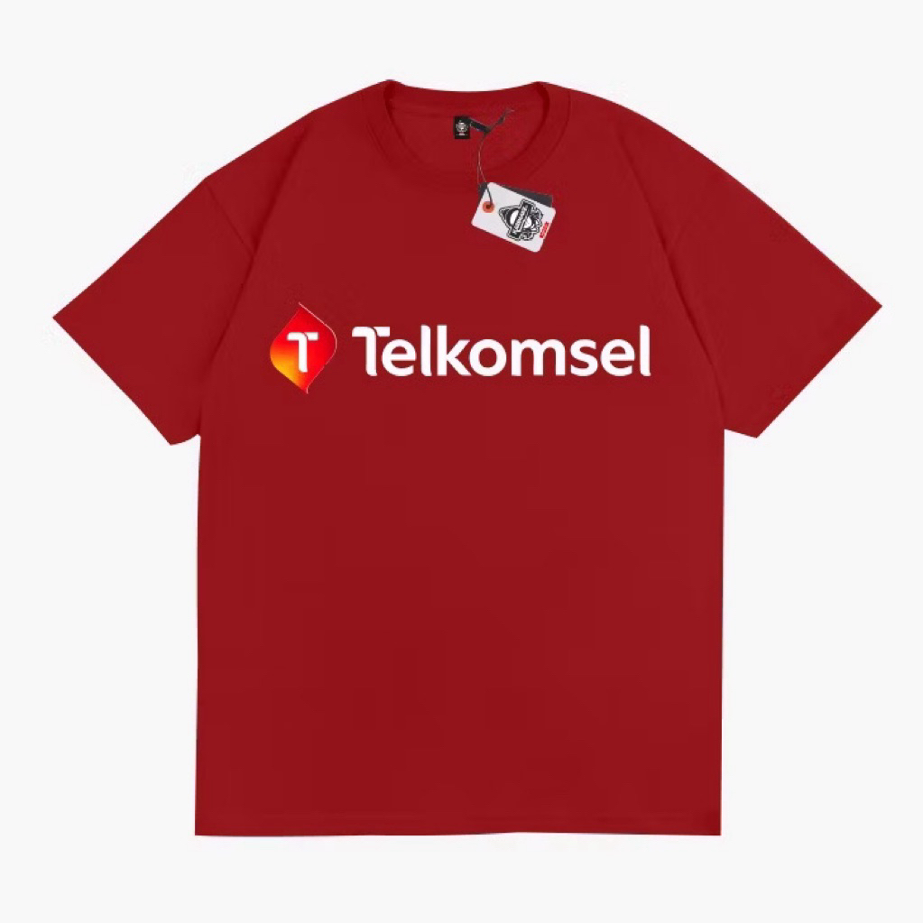 KAOS SHIRT/ KAOS OBLONG LOGO TELKOMSEL TERBARU UNISEKS