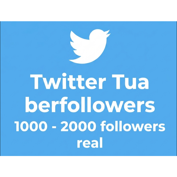 Akun Twitter X Tua Berfollowers Real