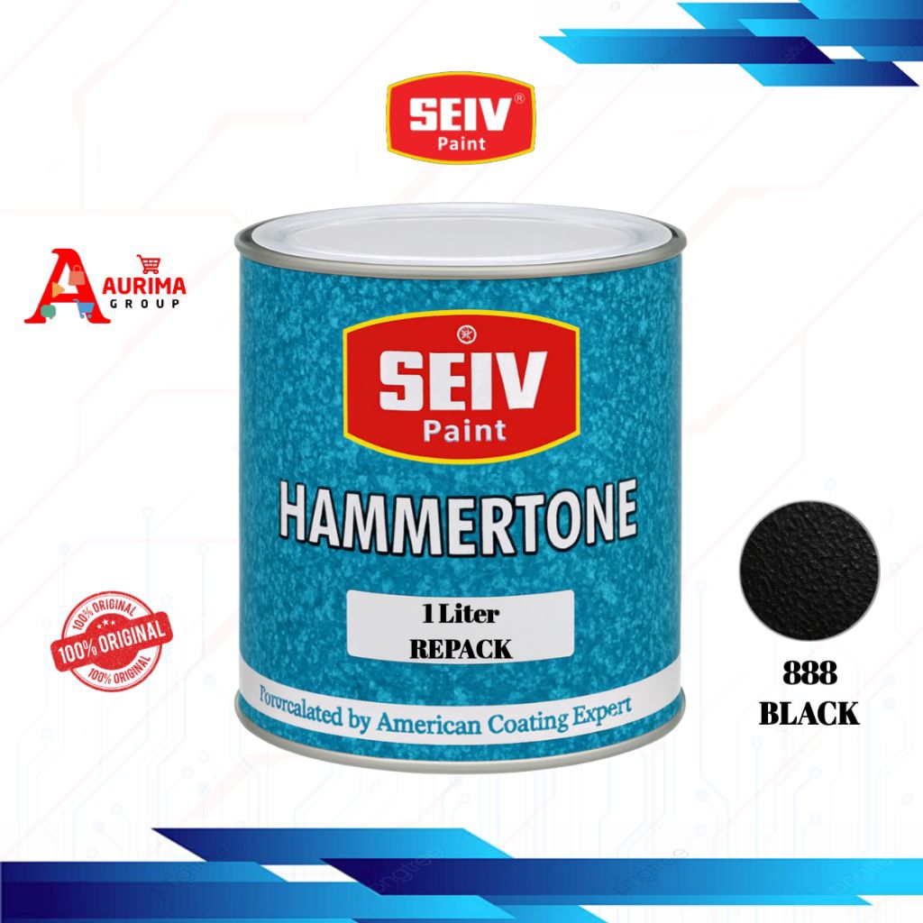 CAT SEIV HAMMERTONE BLACK 888 REPACK - CAT BESI BERKUALITAS TAHAN PANAS ANTI KARAT
