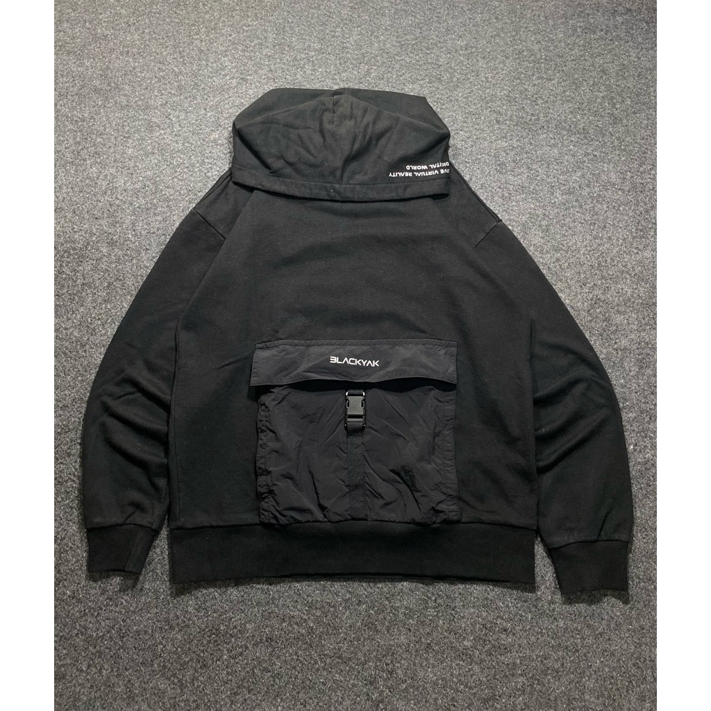 Hoodie Blackyak Hitam Size M – Outdoor Tactical Style