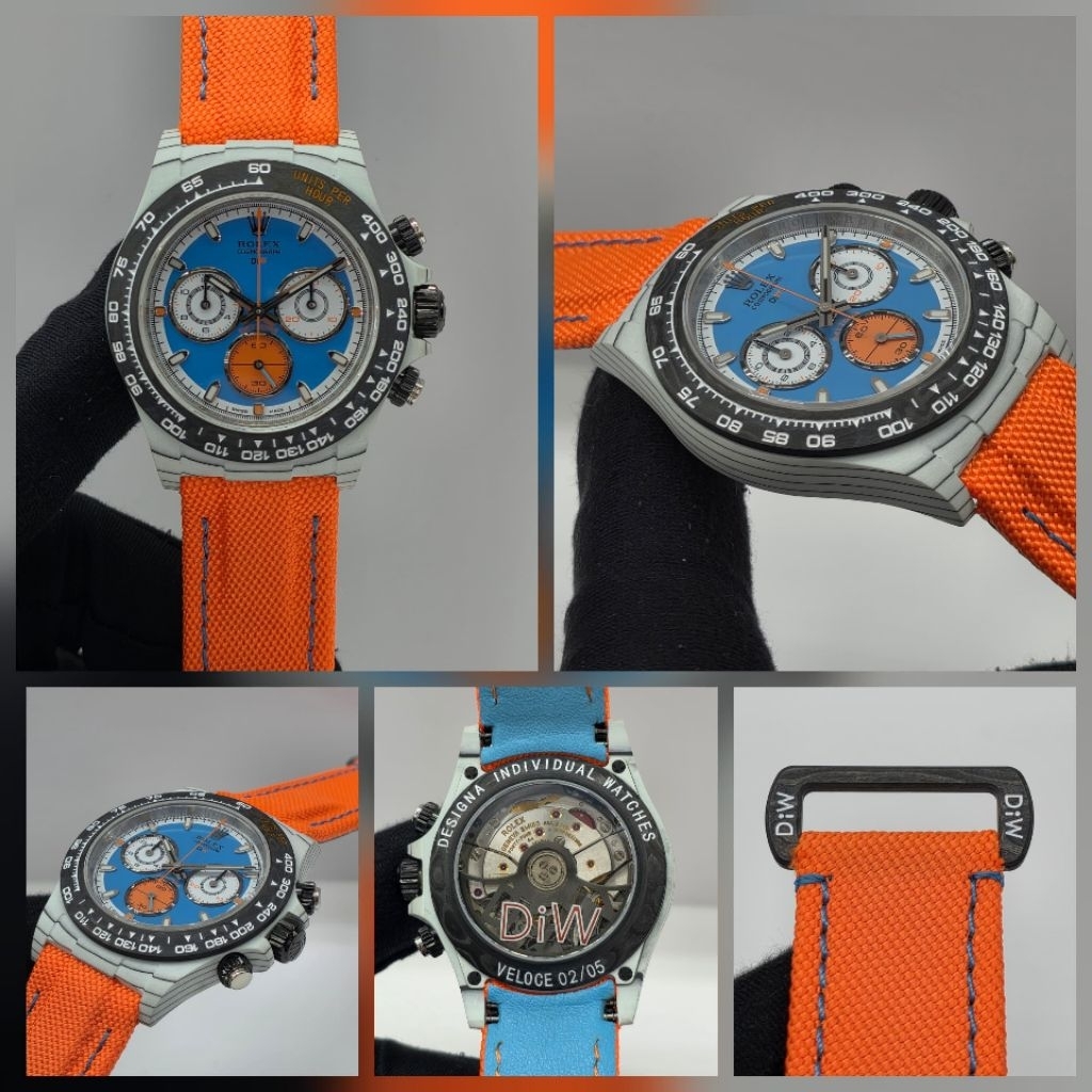 Rolex Daytona DIW Veloce White Carbon Swiss Quartz Super Clone