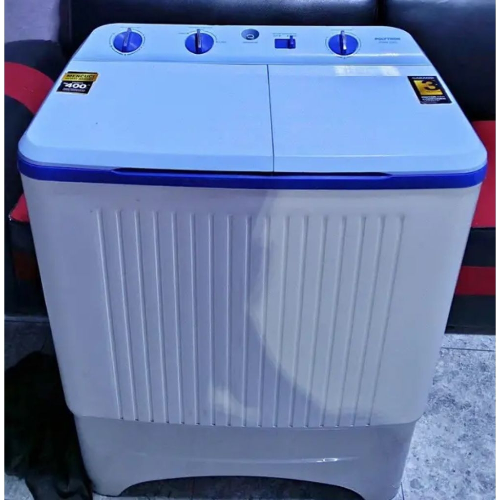Mesin Cuci Polytron 7kg Bekas Pencuci Pengering Berfungsi Normal