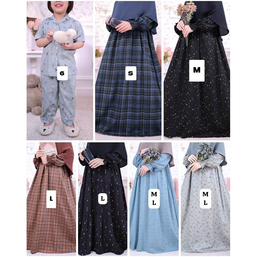 Ditsy Mei 2026 Nightgown  Little Loungwear Pajamas Vintage Daster Gamis Wanita