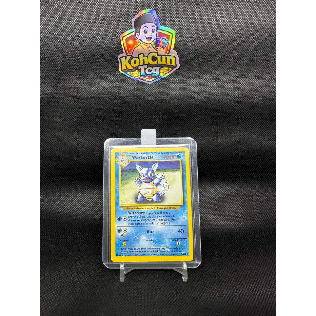 Kartu Pokemon Vintage - Wartortle Pokemon Base Set 2