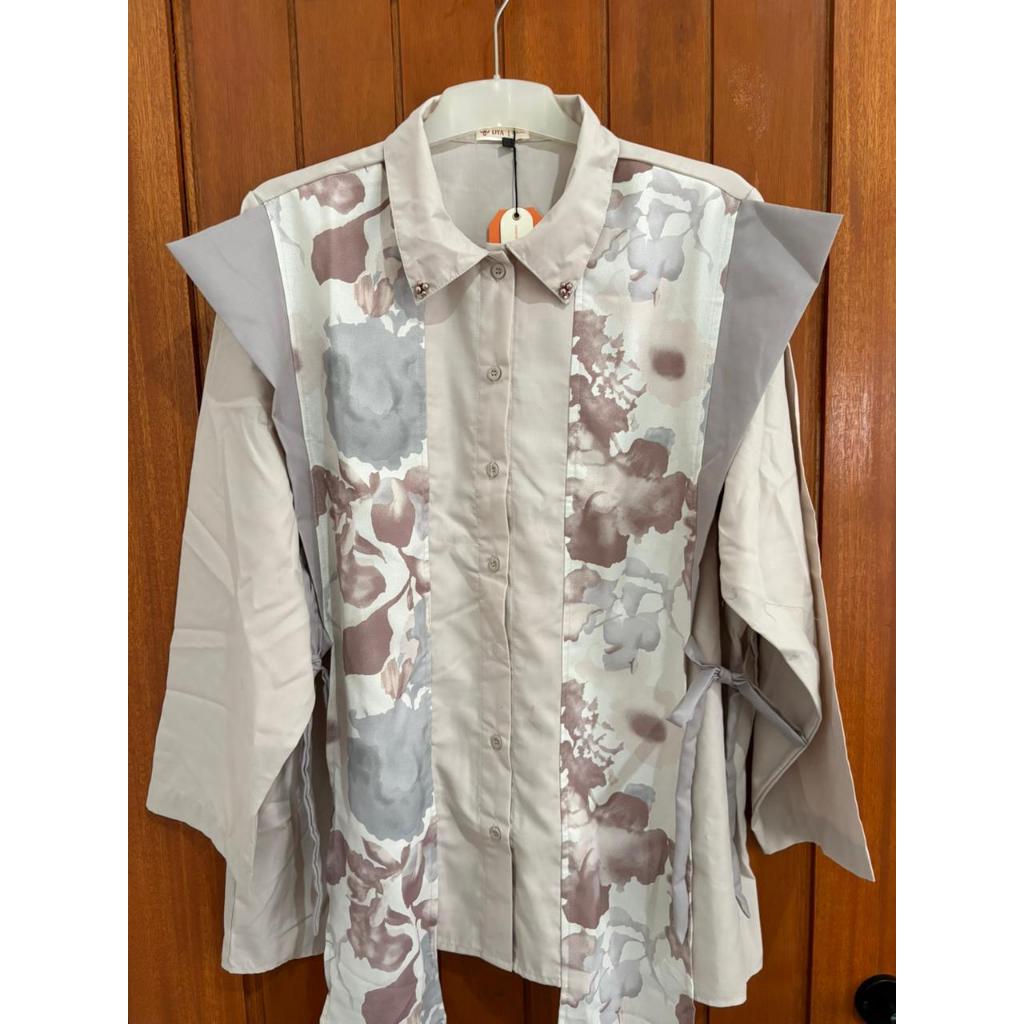 PRELOVED - Dya id Caca Nude Kemeja katun wanita