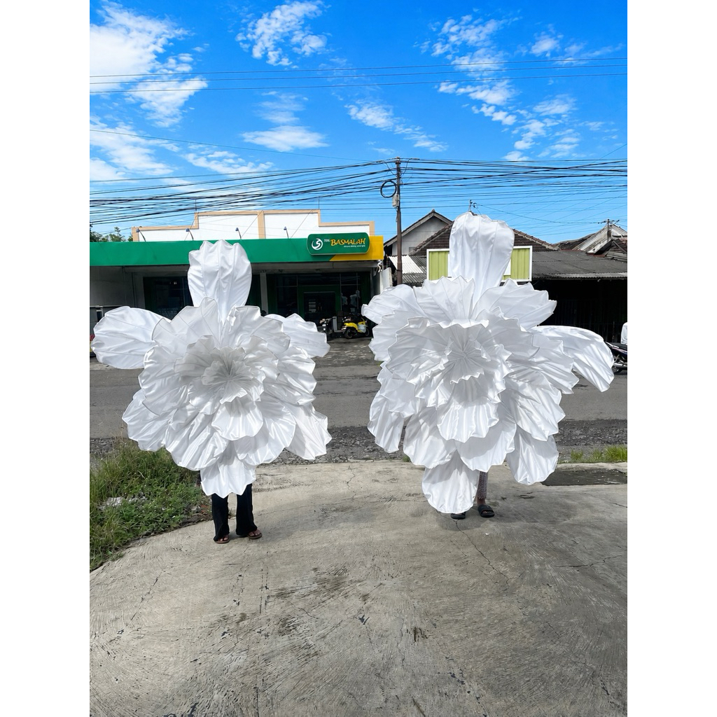 bunga backdrop, bunga dekorasi, giant flower